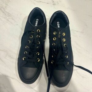 Black & Gold Converse
